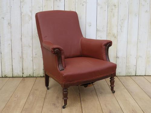 Antique French Napoleon III Armchair For Re-upholstery (1 of 9)