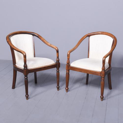 Pair of Horseshoe Library Chairs (1 of 8)