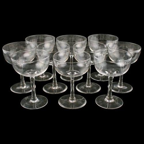 Set of Ten Champagne Glasses (1 of 5) Set of Ten Champagne Glasses (1 of 5)