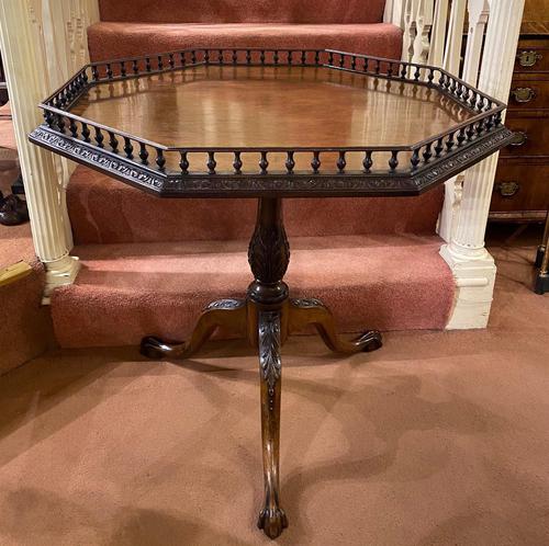 Late 18th Century Octagonal Galleried Occasional Table (1 of 7) Late 18th Century Octagonal Galleried Occasional Table (1 of 7)