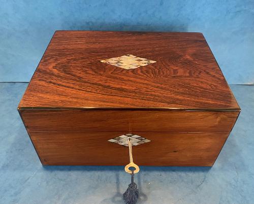 Victorian Rosewood Jewellery Box (1 of 15)