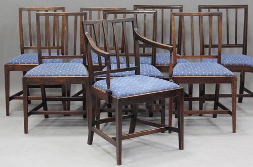 Set of 8 George III Mahogany Dining Chairs (1 of 3)