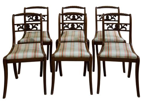 Set of 6 Regency Dining Chairs c.1820 (1 of 7) Set of 6 Regency Dining Chairs c.1820 (1 of 7)