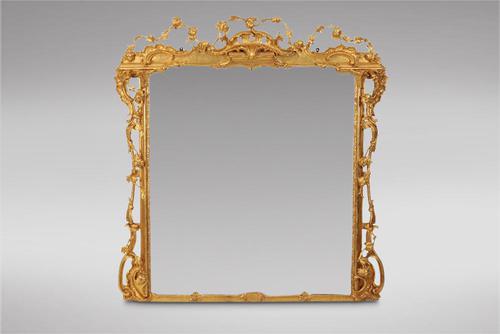 Decorative Good Sized Gilt Carved Wood Mantel Mirror (1 of 3) Decorative Good Sized Gilt Carved Wood Mantel Mirror (1 of 3)