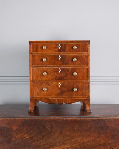 19th Century Mahogany Miniature Chest of Drawers (1 of 5)