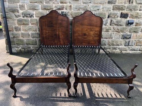 Pair of Antique Mahogany Single Beds (1 of 10) Pair of Antique Mahogany Single Beds (1 of 10)