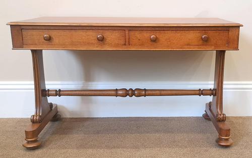 Victorian Oak Library Writing Table, Circa 1870 (1 of 13)