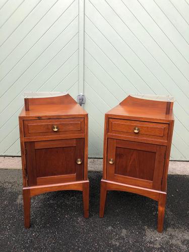 Unusual Pair of Walnut Bedside Cabinet (1 of 13) Unusual Pair of Walnut Bedside Cabinet (1 of 13)