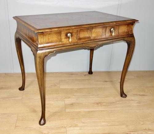 Walnut Two Drawer Writing Table (1 of 8) Walnut Two Drawer Writing Table (1 of 8)