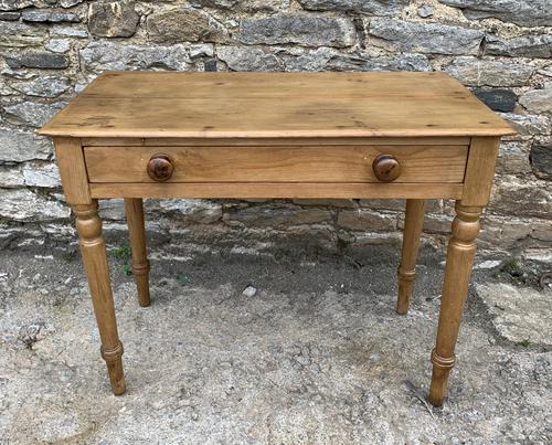 Antique Pine Side Table with Drawer (1 of 14)