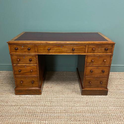 Quality Victorian Mahogany Antique Pedestal Desk (1 of 5) Quality Victorian Mahogany Antique Pedestal Desk (1 of 5)