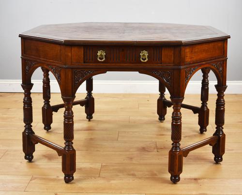 Victorian Walnut Library Table (1 of 9) Victorian Walnut Library Table (1 of 9)