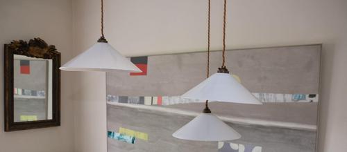 Original Opaline Glass Café Pendants (1 of 10) Original Opaline Glass Café Pendants (1 of 10)