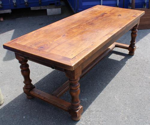 1920s Oak French Farmhouse Table with 2 Leaves (1 of 5)