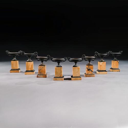 Fine Collection of Early 19th Century Grand Tour Bronze & Marble Empire Tazzas (1 of 9) Fine Collection of Early 19th Century Grand Tour Bronze & Marble Empire Tazzas (1 of 9)