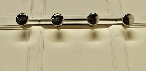 Retro Style French Chrome Coat Rack, Hat and Coat Hooks (1 of 5) Retro Style French Chrome Coat Rack, Hat and Coat Hooks (1 of 5)