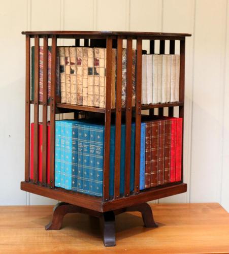 Edwardian Small Proportioned Low Mahogany Revolving Bookcase (1 of 10)