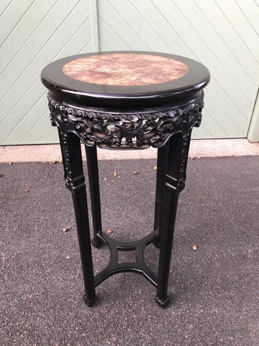 Antique Oriental Chinese Marble Top Stand (1 of 6)