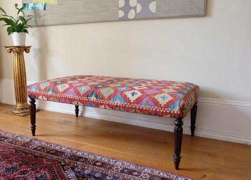 Large Antique Afghan Kelim Foot Stool (1 of 11) Large Antique Afghan Kelim Foot Stool (1 of 11)