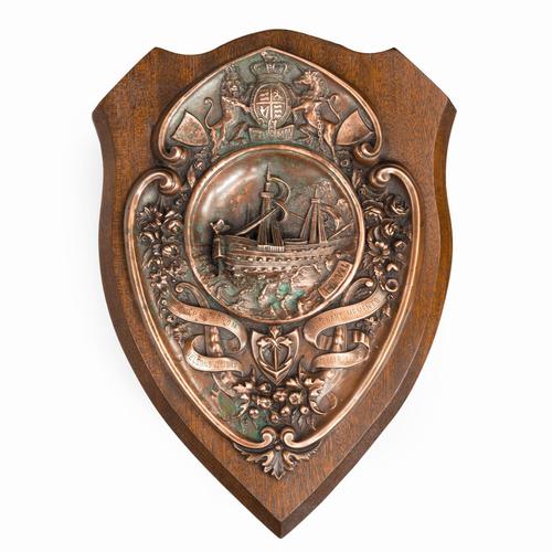 HMS Victory Centennial Copper Shield (1 of 5) HMS Victory Centennial Copper Shield (1 of 5)