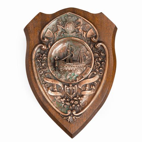 HMS Victory Centennial Copper Shield (1 of 5)