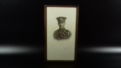 Original WW1 Framed Soldier Portrait Photograph Signed (1 of 11) Original WW1 Framed Soldier Portrait Photograph Signed (1 of 11)