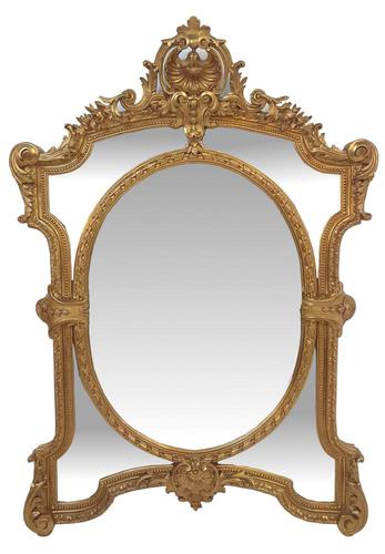 19th Century Gilt Framed Margin Mirror (1 of 3)