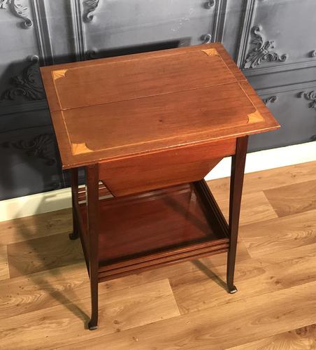 Edwardian Inlaid Mahogany Sewing Box (1 of 11)