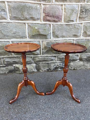 Pair Antique Walnut Tripod Wine Tables (1 of 8)
