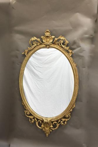 19th Century Ornate Oval Wall Mirror (1 of 16) 19th Century Ornate Oval Wall Mirror (1 of 16)