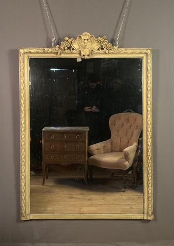 Large painted French chateau style mirror (1 of 8) Large painted French chateau style mirror (1 of 8)