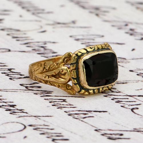 The Antique Georgian 1824 Rectangular Garnet Ring (1 of 5) The Antique Georgian 1824 Rectangular Garnet Ring (1 of 5)