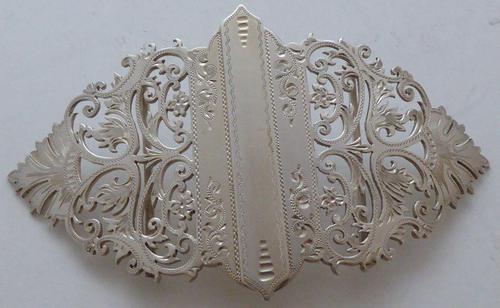 Sheffield 1900 Hallmarked Solid Silver Nurses Belt Buckle George Guirron Rhoden (1 of 8)