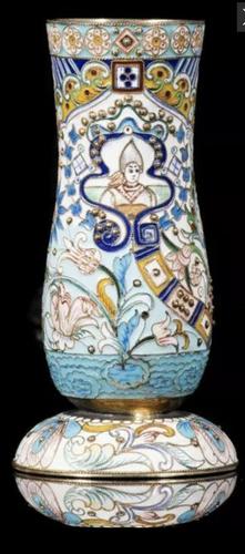 Russian Silver & Enamel Large Beaker (1 of 9)