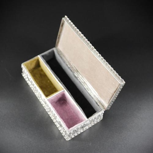 Late 19th Century Silver Plated Multiple Partition Trinket Box, Lined with Hand Dyed Velvet (1 of 8) Late 19th Century Silver Plated Multiple Partition Trinket Box, Lined with Hand Dyed Velvet (1 of 8)