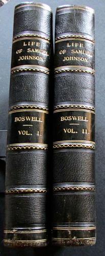 1907 The Life of Samuel Johnson by James Boswell, 2 Large Leather Volumes (1 of 5) 1907 The Life of Samuel Johnson by James Boswell, 2 Large Leather Volumes (1 of 5)
