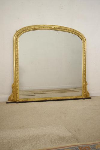 Gilt Arched Top Overmantle Mirror (1 of 12)