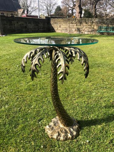 Bronze Glass Top Palm Tree Table (1 of 6) Bronze Glass Top Palm Tree Table (1 of 6)