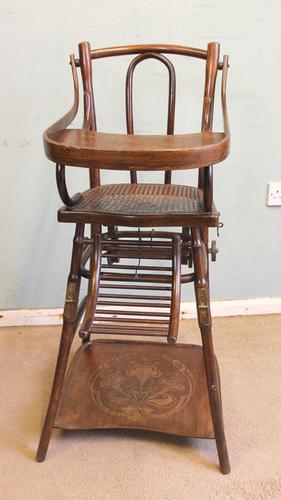 Antique Metamorphic Childs High Chair (1 of 10) Antique Metamorphic Childs High Chair (1 of 10)