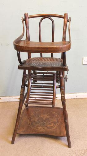 Antique Metamorphic Childs High Chair (1 of 10)