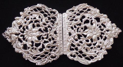 Large Victorian 1895 Hallmarked Solid Silver Nurses Belt Buckle Matron (1 of 8) Large Victorian 1895 Hallmarked Solid Silver Nurses Belt Buckle Matron (1 of 8)