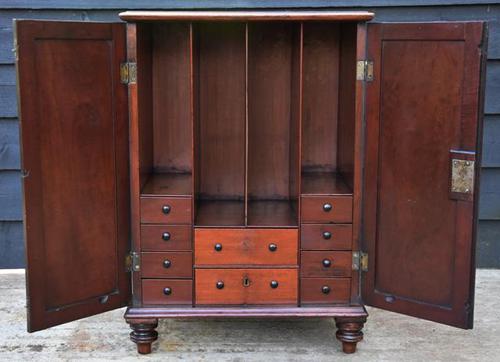 Unusual Georgian Small Proportioned Mahogany Cabinet / Cupboard with Interior Drawers (1 of 12) Unusual Georgian Small Proportioned Mahogany Cabinet / Cupboard with Interior Drawers (1 of 12)