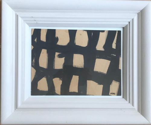 Original Watercolour 'Grid with incisions' by Donald Wells 1929-2014. Signed c.1968 (1 of 2) Original Watercolour 'Grid with incisions' by Donald Wells 1929-2014. Signed c.1968 (1 of 2)