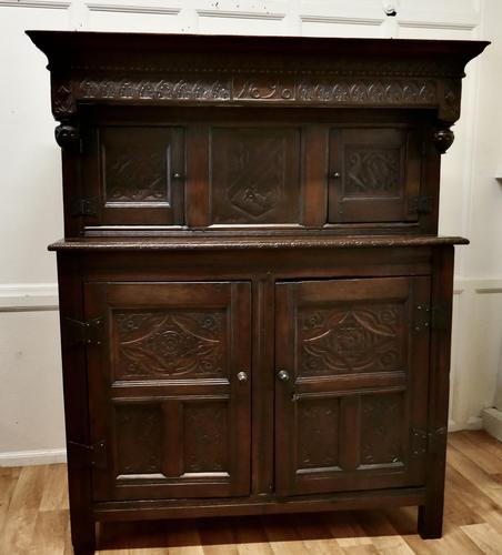 17th Century French Carved Oak Court Cupboard, Cottage Livery Cupboard (1 of 15) 17th Century French Carved Oak Court Cupboard, Cottage Livery Cupboard (1 of 15)