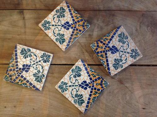 40 Gien of France Art Deco Metro Style 10 x 10 Wall Tiles (1 of 4) 40 Gien of France Art Deco Metro Style 10 x 10 Wall Tiles (1 of 4)