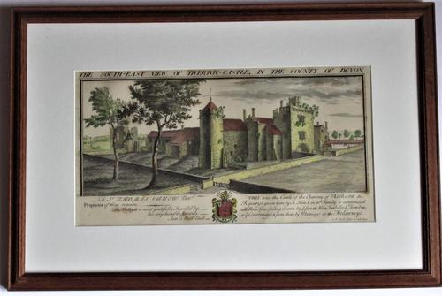 S & N Buck, Tiverton Castle, Devon, 1734, Early Copy Of Antique Print, Framed (1 of 7) S & N Buck, Tiverton Castle, Devon, 1734, Early Copy Of Antique Print, Framed (1 of 7)