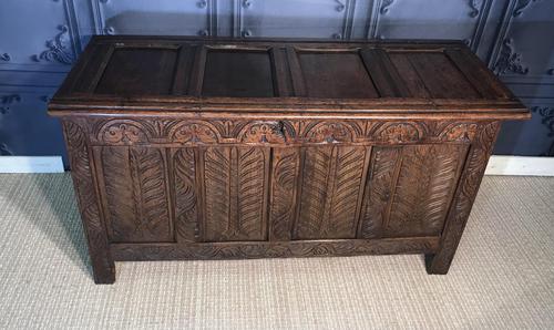 18th Century Oak Coffer (1 of 13)