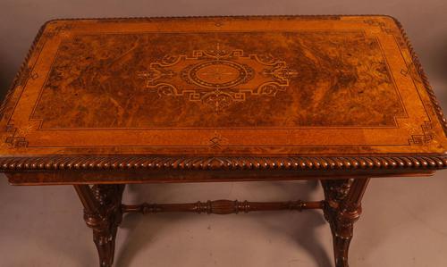Super Quality Victorian Burr Walnut & Marquetry Card Table (1 of 12) Super Quality Victorian Burr Walnut & Marquetry Card Table (1 of 12)
