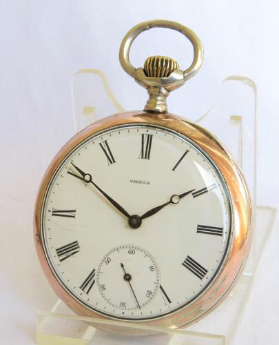 Antique silver Omega pocket watch. (1 of 5)