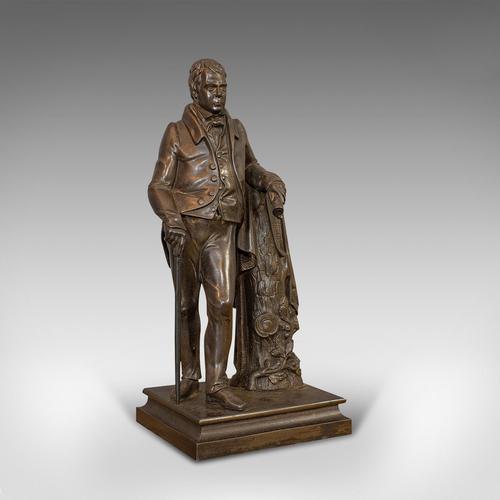 Antique Figure, Sir Walter Scott, Bronze, Statue, Poet, Victorian c.1880 (1 of 12) Antique Figure, Sir Walter Scott, Bronze, Statue, Poet, Victorian c.1880 (1 of 12)
